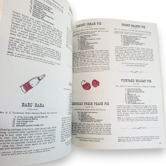 Favorite Recipes of California Winemakers 1981 Paperback Cookbook Illustrated - Picture 16 of 16
